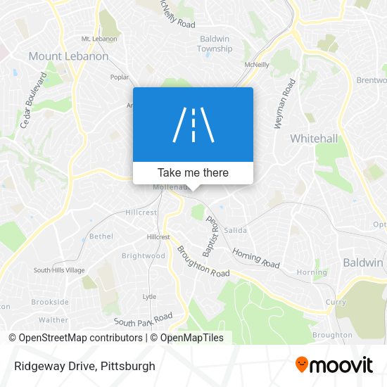 Mapa de Ridgeway Drive
