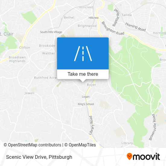 Scenic View Drive map