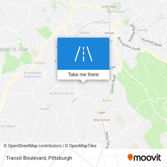 Transit Boulevard map