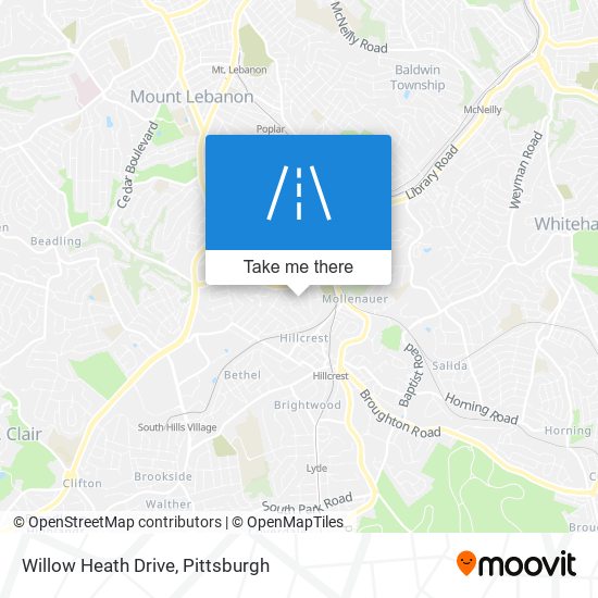 Willow Heath Drive map