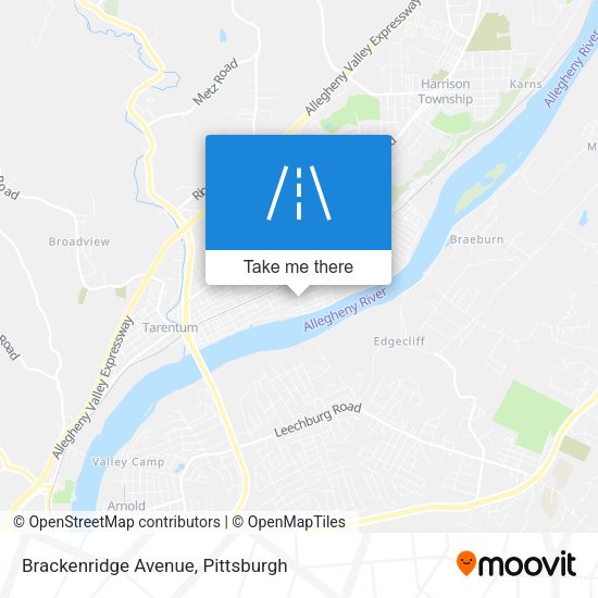 Brackenridge Avenue map