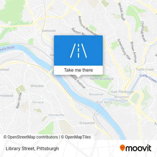 Library Street map