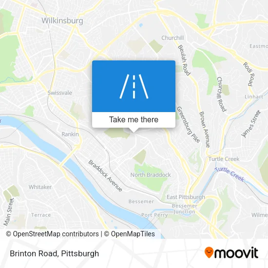 Brinton Road map