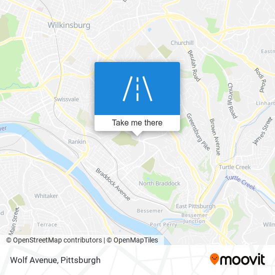 Wolf Avenue map