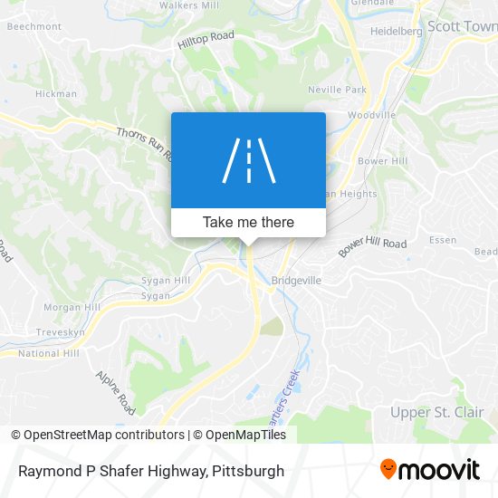 Raymond P Shafer Highway map