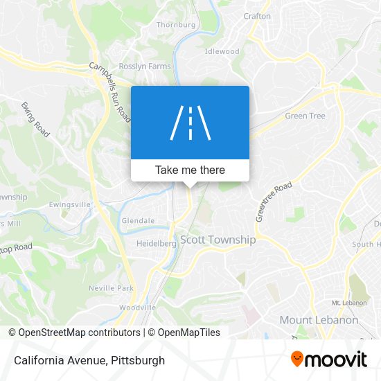 California Avenue map