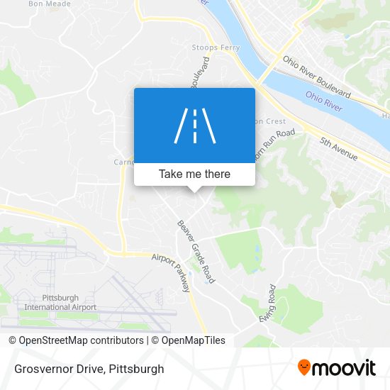 Mapa de Grosvernor Drive