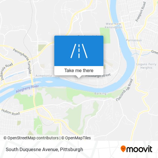 South Duquesne Avenue map