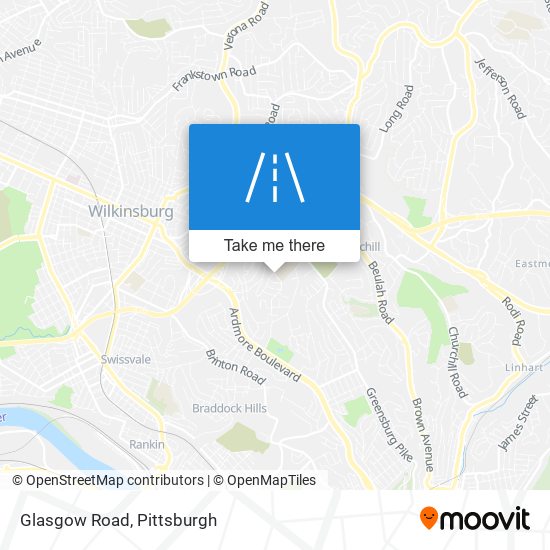 Mapa de Glasgow Road