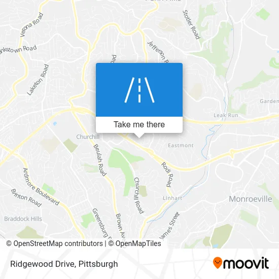 Ridgewood Drive map