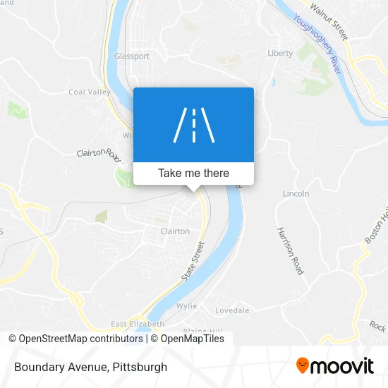 Mapa de Boundary Avenue