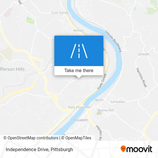 Independence Drive map