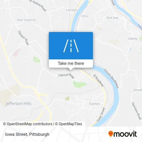 Iowa Street map
