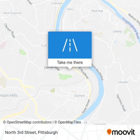 Mapa de North 3rd Street