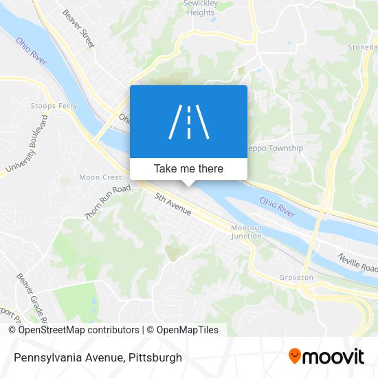 Pennsylvania Avenue map