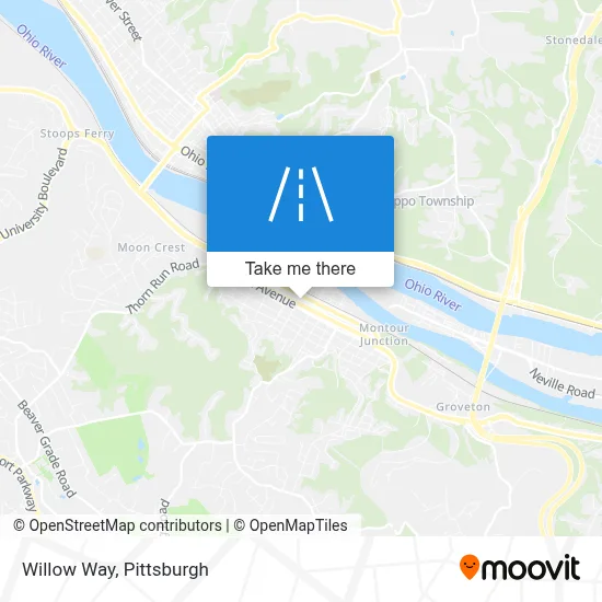 Willow Way map