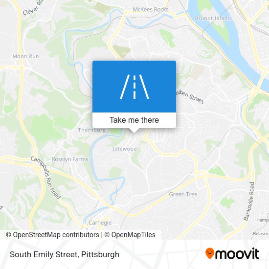 South Emily Street map
