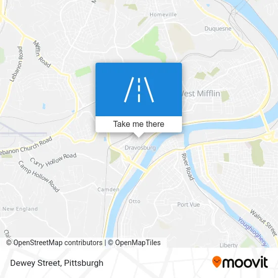 Dewey Street map
