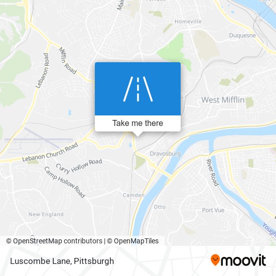 Luscombe Lane map