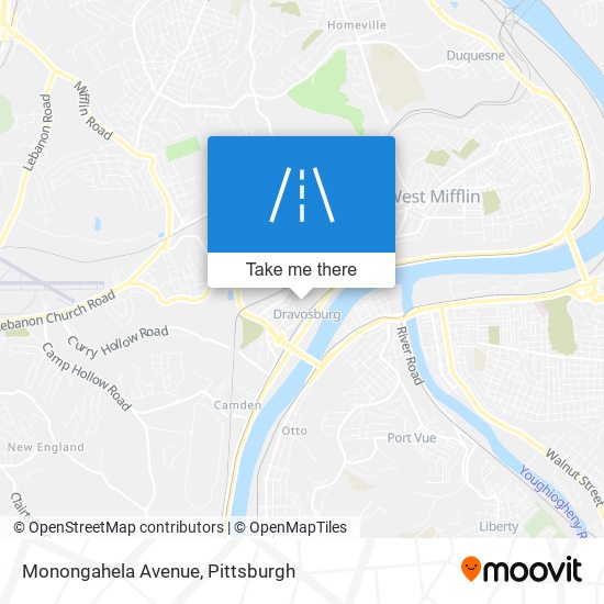 Mapa de Monongahela Avenue