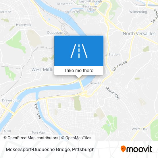 Mapa de Mckeesport-Duquesne Bridge