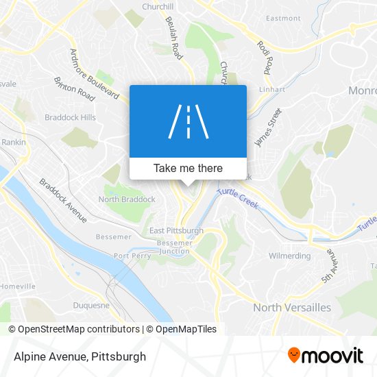 Mapa de Alpine Avenue
