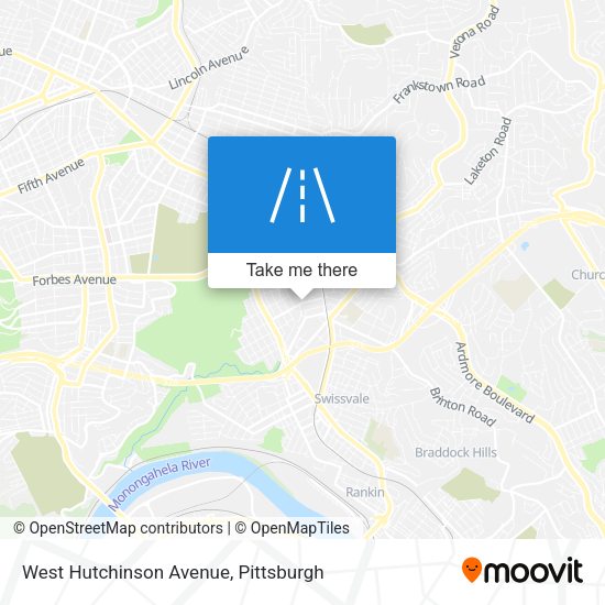 West Hutchinson Avenue map