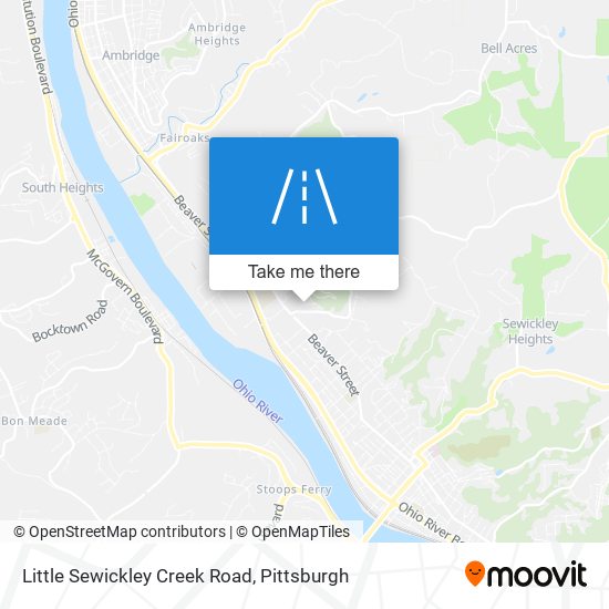 Little Sewickley Creek Road map