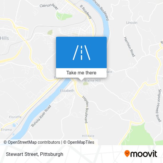 Mapa de Stewart Street