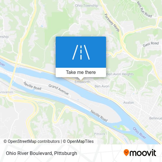 Mapa de Ohio River Boulevard