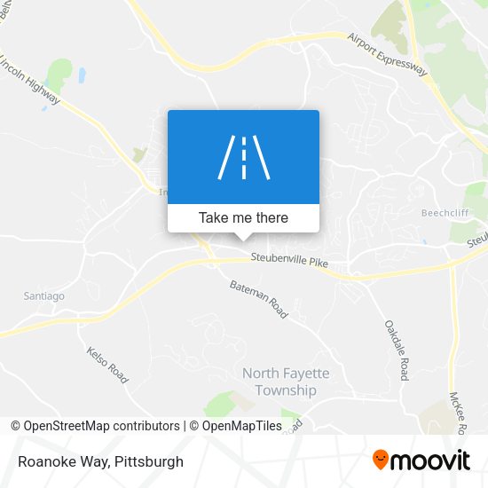Mapa de Roanoke Way