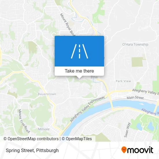Spring Street map