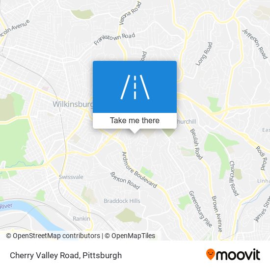Mapa de Cherry Valley Road