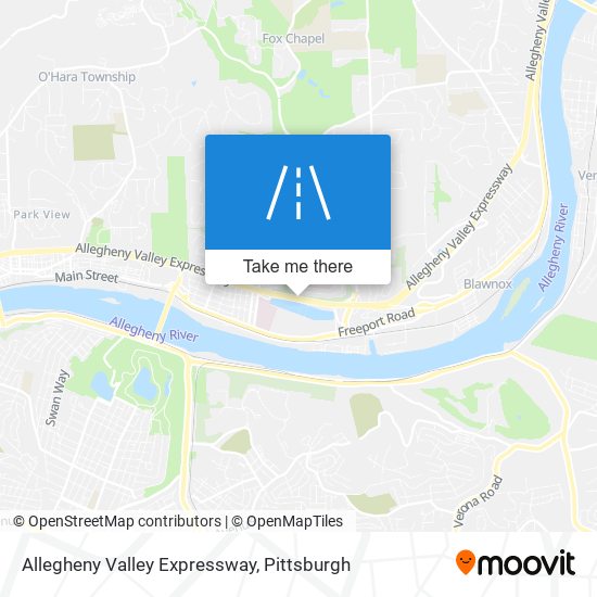 Allegheny Valley Expressway map