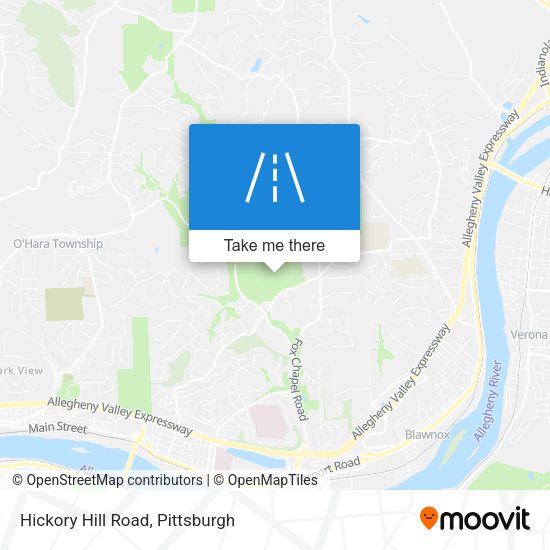 Hickory Hill Road map