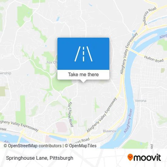 Springhouse Lane map