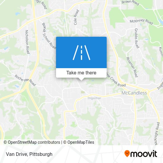 Mapa de Van Drive