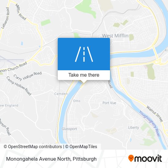 Mapa de Monongahela Avenue North