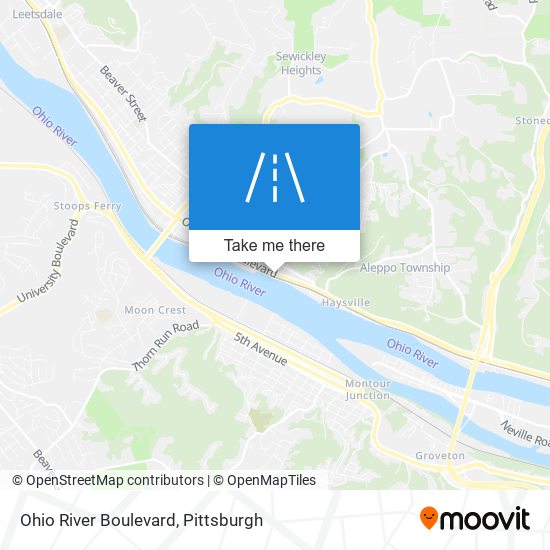 Mapa de Ohio River Boulevard