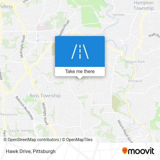 Mapa de Hawk Drive