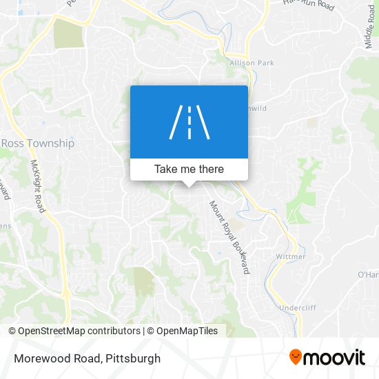 Mapa de Morewood Road
