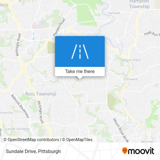 Mapa de Sundale Drive