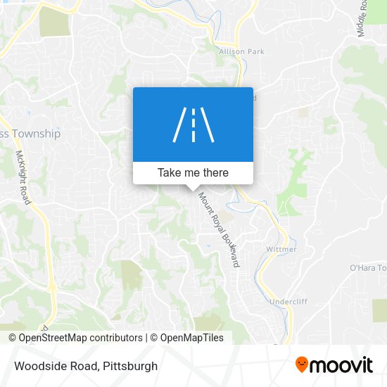 Mapa de Woodside Road