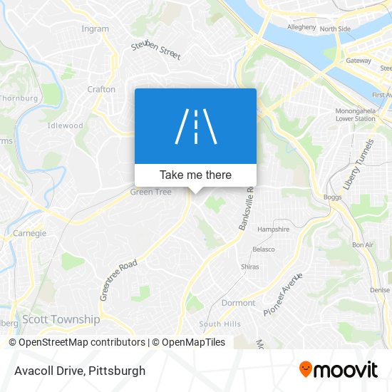 Avacoll Drive map