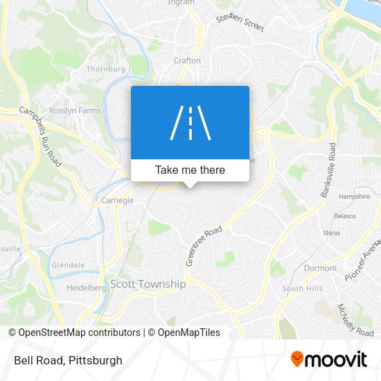 Mapa de Bell Road