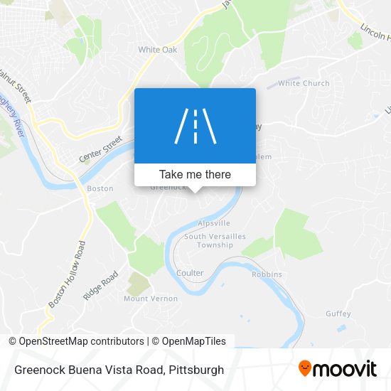 Greenock Buena Vista Road map