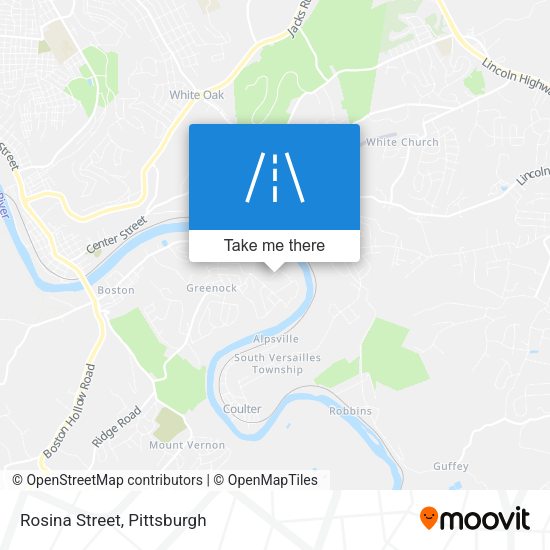 Mapa de Rosina Street