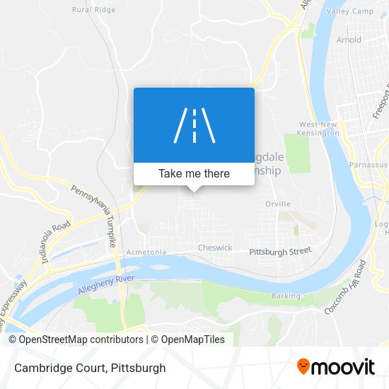 Mapa de Cambridge Court