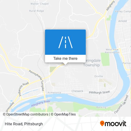 Mapa de Hite Road