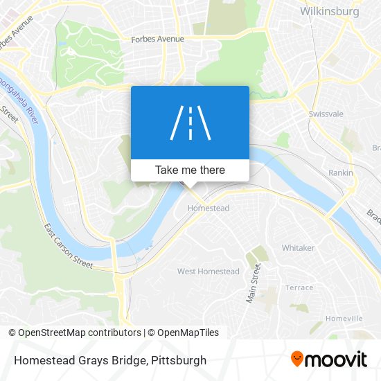 Homestead Grays Bridge map